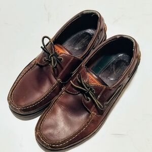 Sperry Top-Sider Mako Collection 2 Eye Canoe Boat Shoes Men's 9.5M Amaretto